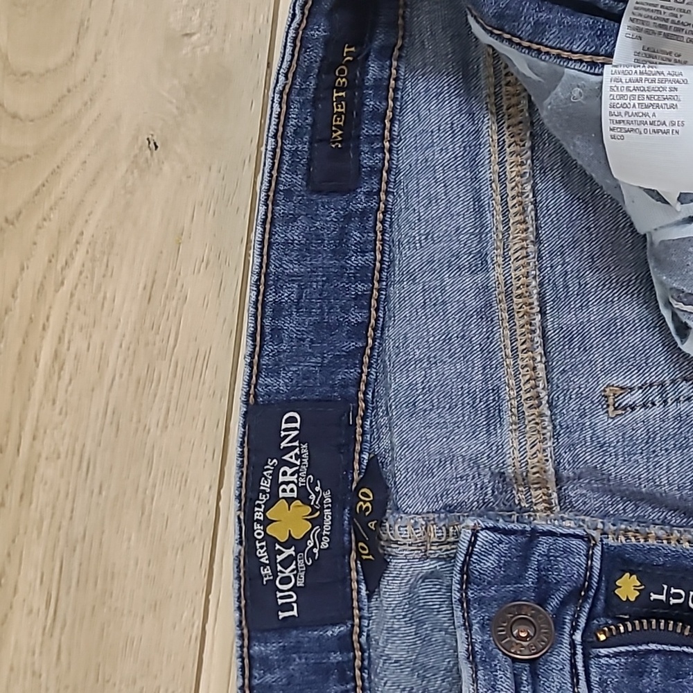 Lucky Brand Mens Bootcut Blue Jeans Size 10/30 - Picture 3 of 6